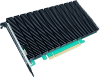 HighPoint SSD7104 4x belső M.2 NVMe port bővítő PCIe kártya