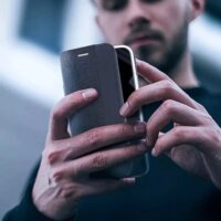 Haffner Sensitive Samsung Galaxy A35 5G Flip Tok - Fekete