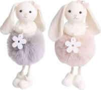Felakasztható pompon testű nyuszilány Húsvéti Dekoráció - Többféle