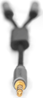 Digitus 510310 3.5mm Jack apa - 2x 3.5mm Jack anya Adapter