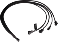 Alphacool 18684 Ventilátor Y-elosztó kábel 4x4 tűs PWM-hez - 60cm