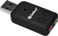 Sandberg 133-33 1 USB -> 2 Jack 3,5mm konverter fekete