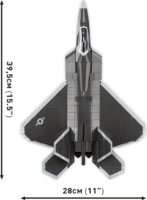 Cobi Blocks Armed Forces Lockheed F-22 Raptor repülő 695 darabos építőjáték