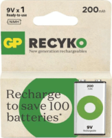GP ReCyko 200mAh 9v NiMH 9V Tölthető elem (1db/csomag)