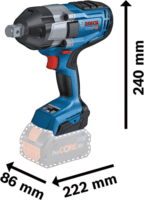 Bosch GDS 18V-1050 H Professional 18V Akkumulátoros ütvecsavarozó + 2x 8Ah Akku + Töltő