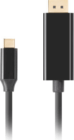 Lanberg CA-CMDP-10CU-0010-BK USB-C - DisplayPort 1.2 Kábel 1m - Fekete