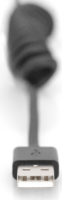 Digitus AK-300430-006-S USB Type-A apa - USB Type-C apa Töltőkábel - Fekete (1m)