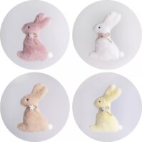 QX Toys Felakasztható 11 cm magas nyuszi Húsvéti Dekoráció - Többféle