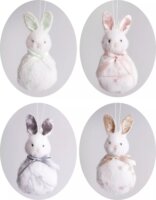 QX Toys Felakasztható 11 cm magas masnis nyuszi Húsvéti Dekoráció - Többféle