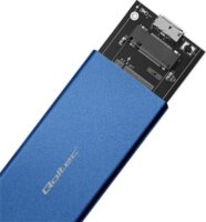 Qoltec 51833 M.2 USB 3.0 Külső SSD ház - Kék