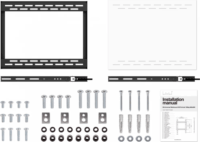 Multibrackets Universal Wallmount HD Portrait 60"-100" LCD TV/Monitor fali tartó - Fekete (1 kijelző)