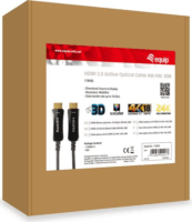 Equip 119433 HDMI - HDMI 2.0 Aktív optikai kábel - Fekete (100m)
