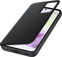 Samsung Galaxy A35 5G Smart View Wallet Flip Tok - Fekete