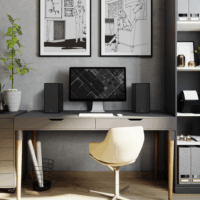 Klipsch R-40PM Aktív Hangfalpár - Fekete