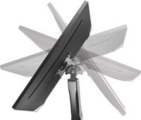 Manhattan 462501 17"-32" Monitor asztali tartó kar - Fekete (2 kijelző)