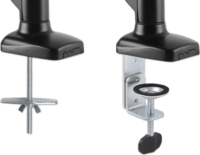 Manhattan 462501 17"-32" Monitor asztali tartó kar - Fekete (2 kijelző)