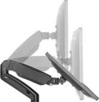 Manhattan 462501 17"-32" Monitor asztali tartó kar - Fekete (2 kijelző)
