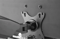 Manhattan 462501 17"-32" Monitor asztali tartó kar - Fekete (2 kijelző)