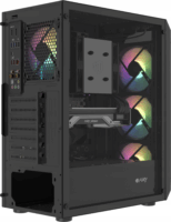 Natec Fury Shobo SH4F RGB Számítógépház - Fekete