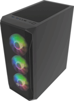 Natec Fury Shobo SH4F RGB Számítógépház - Fekete