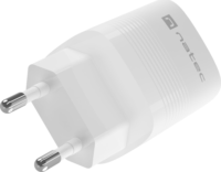 Natec Ribera GaN USB-C / USB-A Hálózati Gyorstöltő Adapter 30W - Fehér