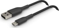 Belkin BoostCharge USB-A apa - MicroUSB-B apa 2.0 Adat és töltő kábel - Fekete (1m)