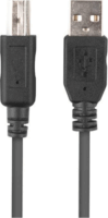 Lanberg CA-USBA-15CU-0010-BK USB-A apa - USB-B apa 2.0 Adat és töltő kábel - Fekete (1m)