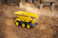 BIG Power Worker Mega Billenőplatós Dömper 65cm - Sárga