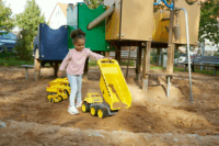 BIG Power Worker Mega Billenőplatós Dömper 65cm - Sárga