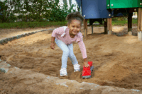 BIG Power Worker Mini Vonat + Vagon - Piros