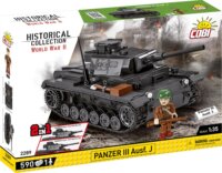Cobi Blocks Historical Collection WWII Panzer III Ausf. J Tank 590 darabos építőjáték