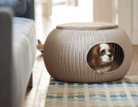 Curver Knit Kisállat fekhely/házikó - Bézs (57 x 58 x 24 cm)