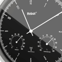 Mebus 19777 Rádiós falióra - Fekete