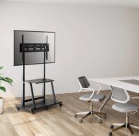 Manhattan 462334 37"-100" LCD/LED TV Gurulós állvány - Fekete