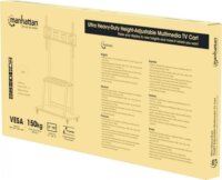 Manhattan 462334 37"-100" LCD/LED TV Gurulós állvány - Fekete