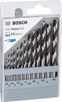 Bosch Ø 1,5 - 6,5 mm HSS PointTeQ Hengeres Spirálfúró készlet 13 db