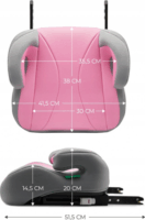 Kinderkraft i-Boost i-Size ülésmagasító 15-36kg - Rózsaszín/Szürke