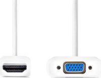 Nedis CCGB34900WT02 HDMI apa - VGA anya Adapter - Fehér