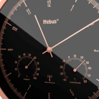 Mebus 19778 Rádiós falióra - Fekete