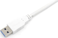 Equip 128364 USB-A apa - USB-C apa 3.2 Gen1 Adat és töltőkábel - Fehér (2m)