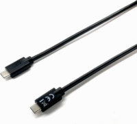 Equip 12888307 USB-C apa - USB-C apa 2.0 Adat és töltőkábel - Fekete (1m)