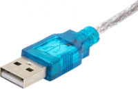 Akyga AK-CO-02 USB Type-A apa - RS-232 apa Adatkábel - Ezüst/Kék (1m)