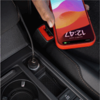 Fixed USB Type-C Autós töltő + USB Type-C kábel - Fekete (20W)