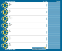 Realsystem 125x205mm 2024/2025 heti Diák zsebkönyv - Mintás