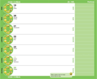 Realsystem 125x205mm 2024/2025 heti Diák zsebkönyv - Mintás