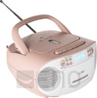 Reflexion Boombox CD-s rádió - Fehér/Rózsaszín