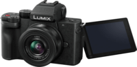 Panasonic Lumix DC-G100D Digitális fényképezőgép + H-FS 12-32 + DMW-SHGR2 KIT - Fekete