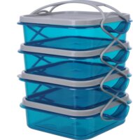 TOO KT-160 4x1.5L Műanyag ételtároló készlet 4x1.5L (4 db / csomag)