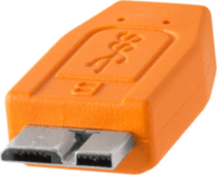 Tether Tools USB Type-C apa - Micro USB Type-B apa Adatkábel - Narancssárga (9.4m)