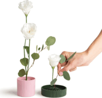 Ototo Blossom 2 Darabos Váza Dekorációs Készlet - Zöld/Rózsaszín